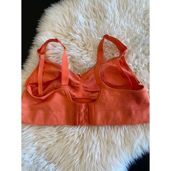 Anita Seamless Stretch Nursing Maternity Bra Size Small Orange Dot 5097 - Picture 2 of 4